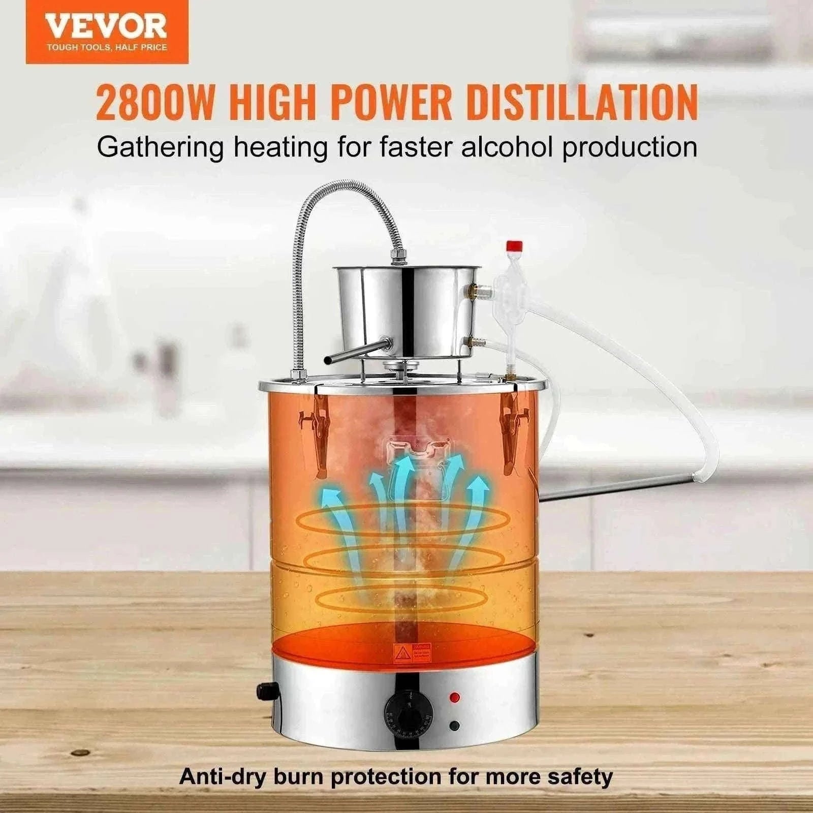 30/50L Stainless Steel Alcohol Still for Home Use-30L / CZECH REPUBLIC