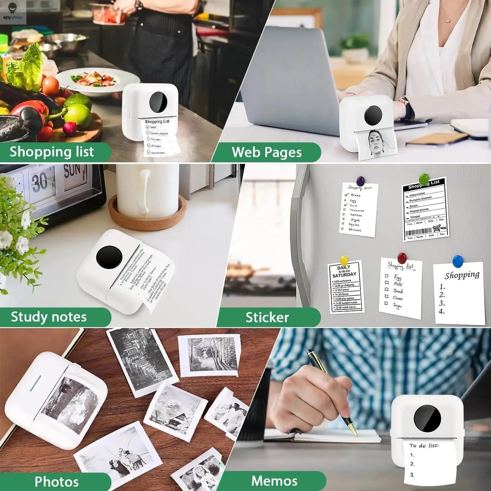 30 Rolls 57*25mm Thermal Paper White Sticker Camera Instant Print Kids Camera Printing Paper Replacement Accessories Parts Spy-shop.com