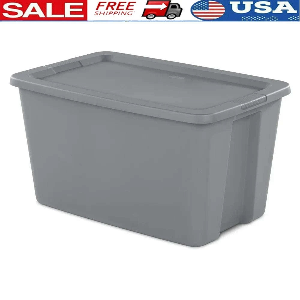 30 Gallon Stackable Storage Bin with Lid and Integrated Handles-United States