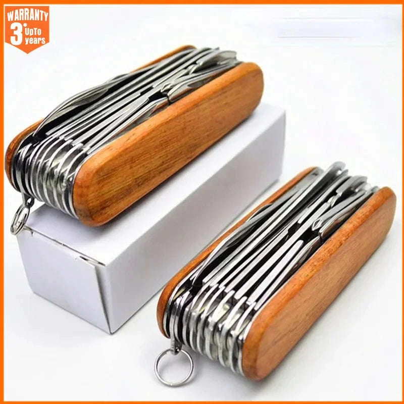 30-in-1 Multi-Tool Pocket Knife for Outdoor Use-1pc Red