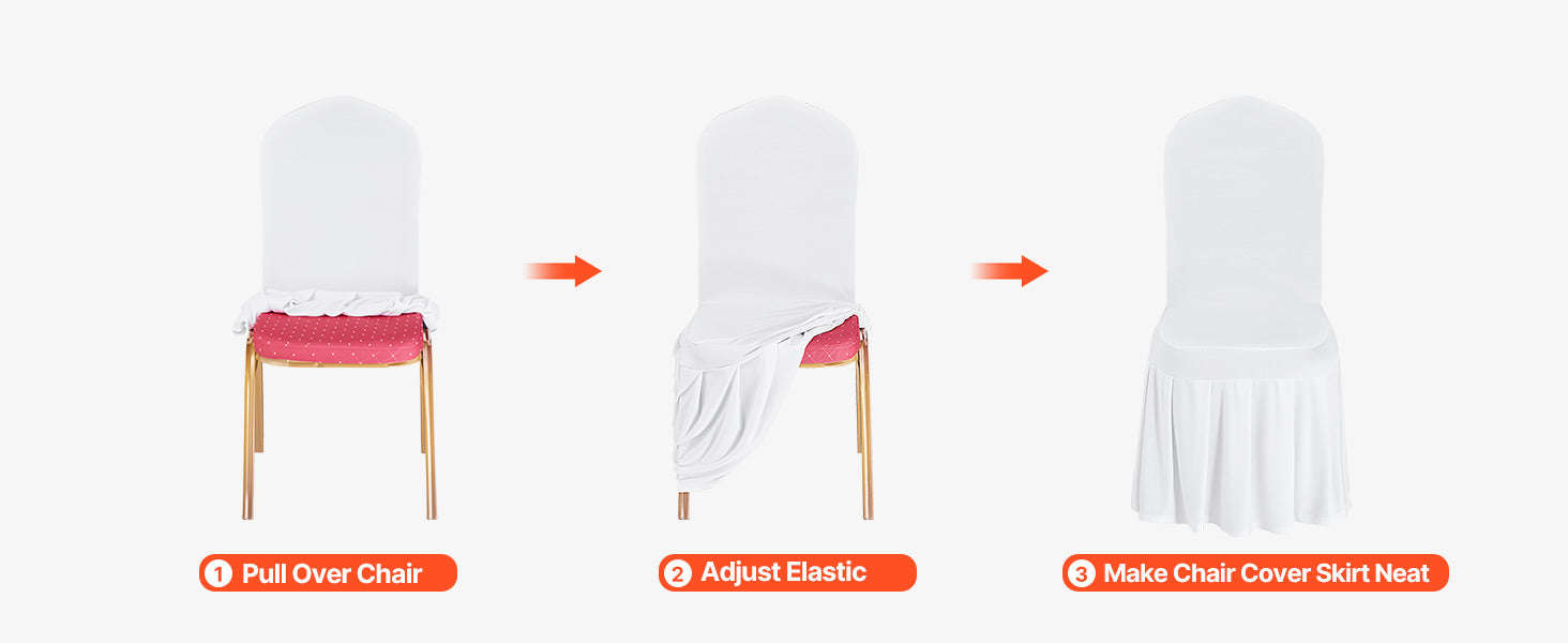 30 Pcs Stretch Chair Covers for Dining Banquet Wedding-Red / United States