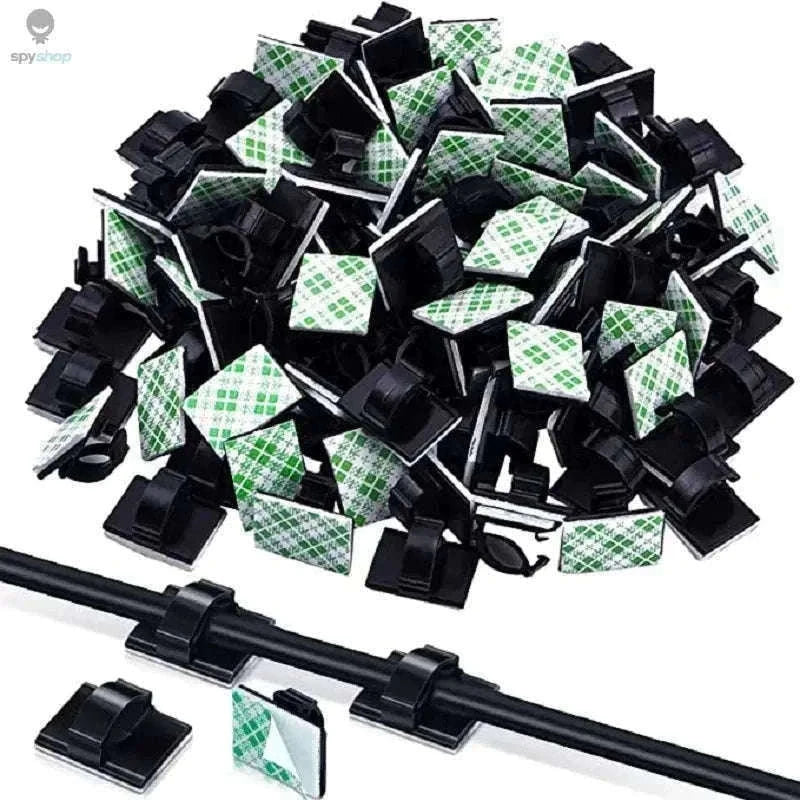 30-Piece Cable Organizer Clips for Neat Desk Cable Control-90PCS White
