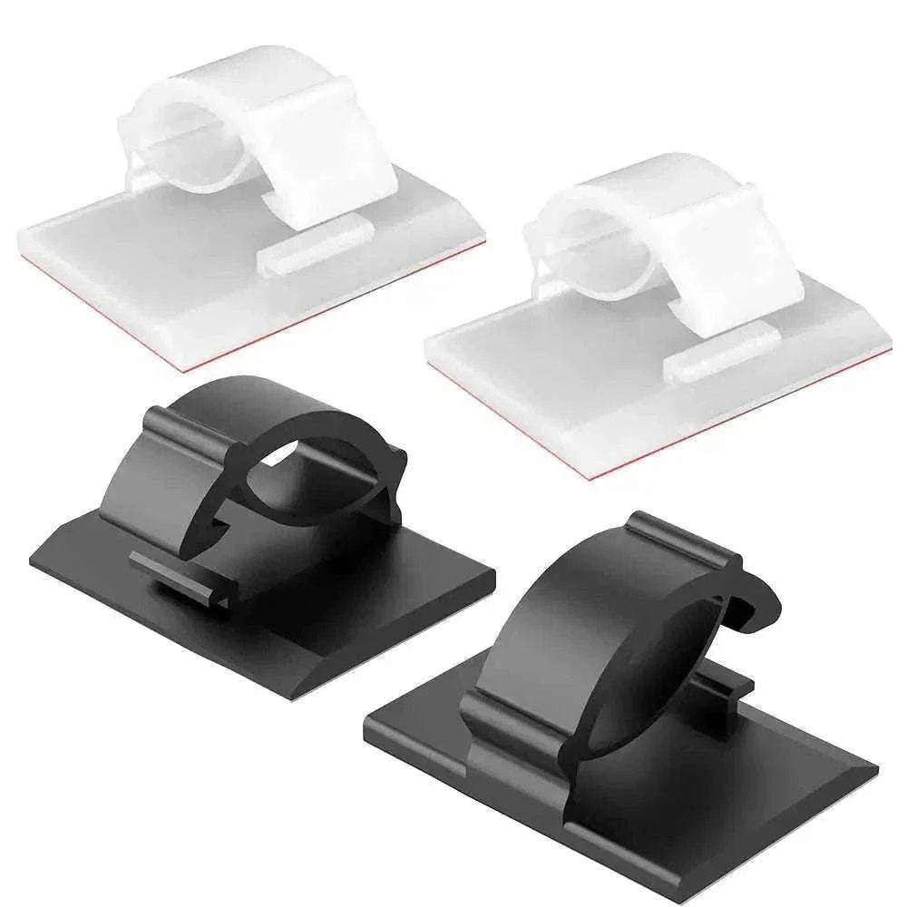 30-Piece Cable Organizer Clips for Neat Desk Cable Control-90PCS White