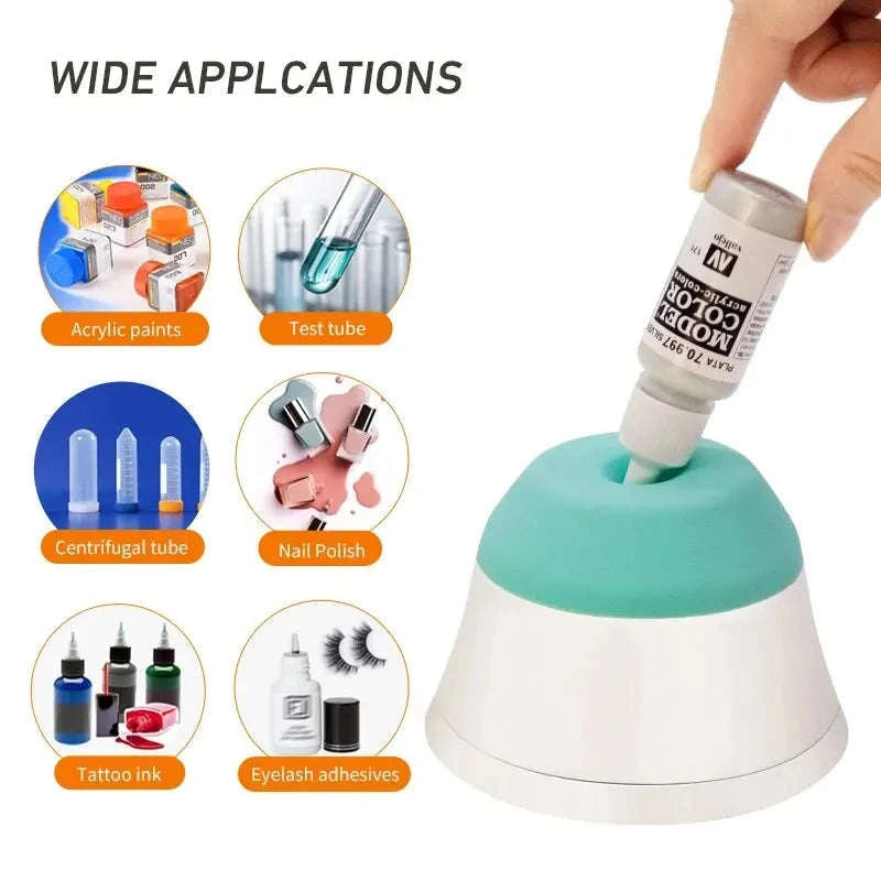 3000RPM Mini Vortex Mixer for Ink, Liquids and Pigments-Black and white / 220V / EU Plug
