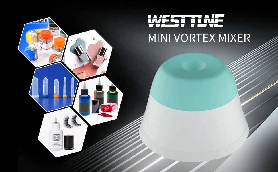 3000RPM Mini Vortex Mixer for Ink, Liquids and Pigments-Black and white / 220V / EU Plug