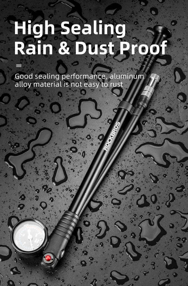 300PSI Bicycle Shock & Tire Pump with Gauge for MTB & Road-42320003001