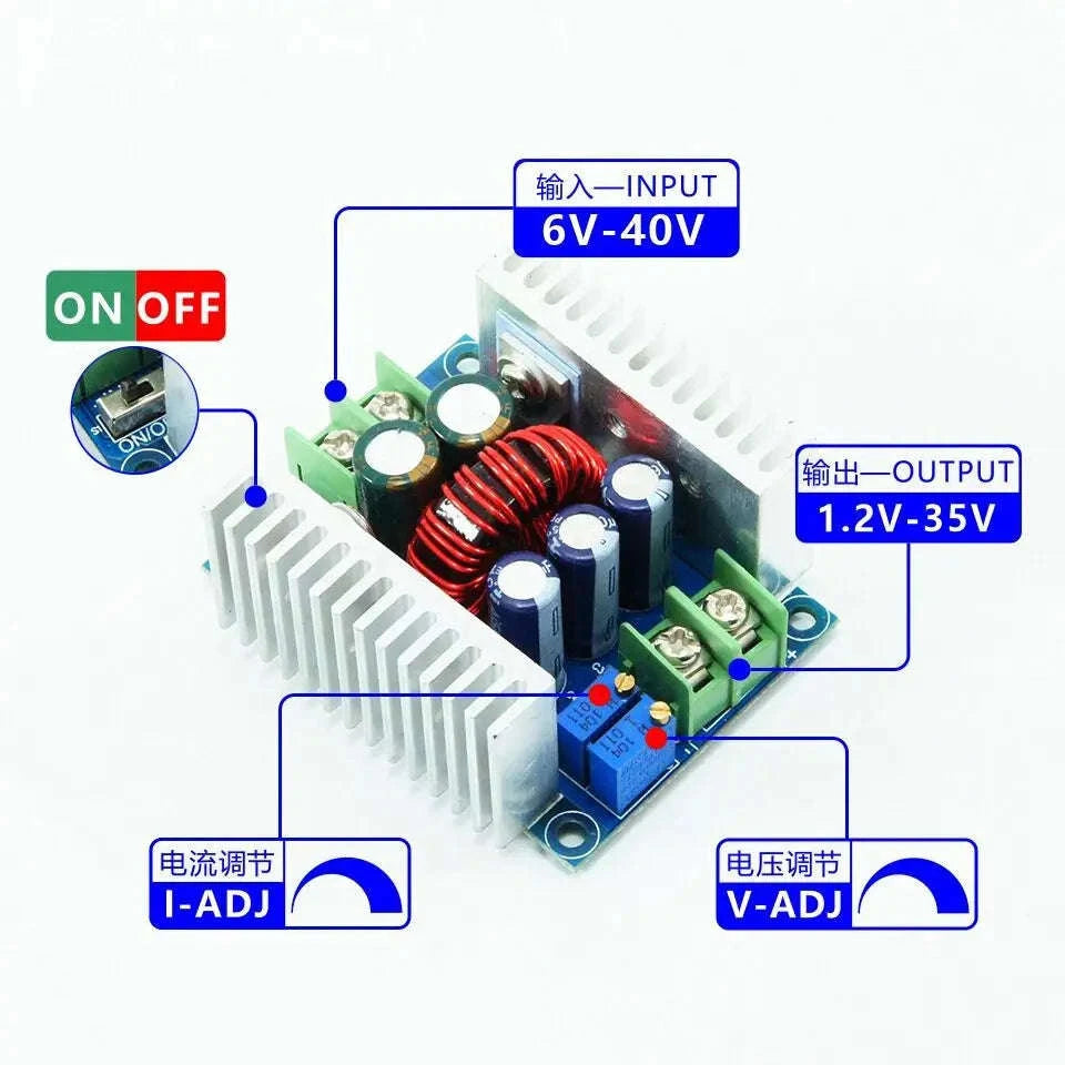 300W DC-DC Adjustable Step Down Buck Converter Module-20A 300W
