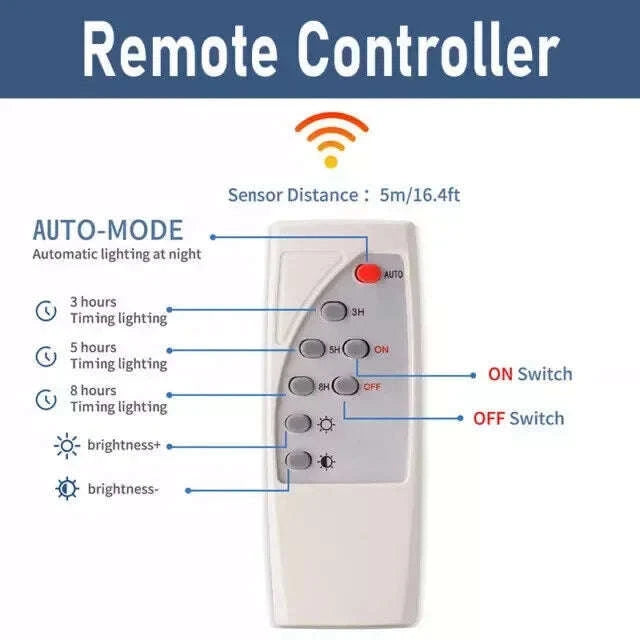 300W LED Solar Street Lights Outdoor Flood Lamp-WHITE / United States