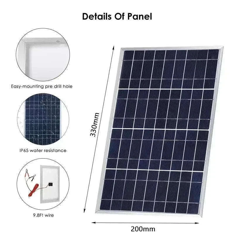 300W Solar Panel Kit for Portable 12V Power and Charging-with 30A controller