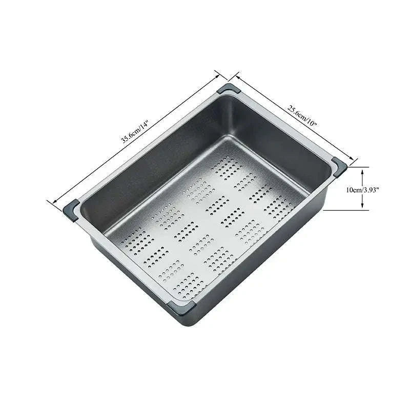 304 Stainless Steel Waterfall Kitchen Sink with Digital Display Faucet Set-Black 75x45 / france