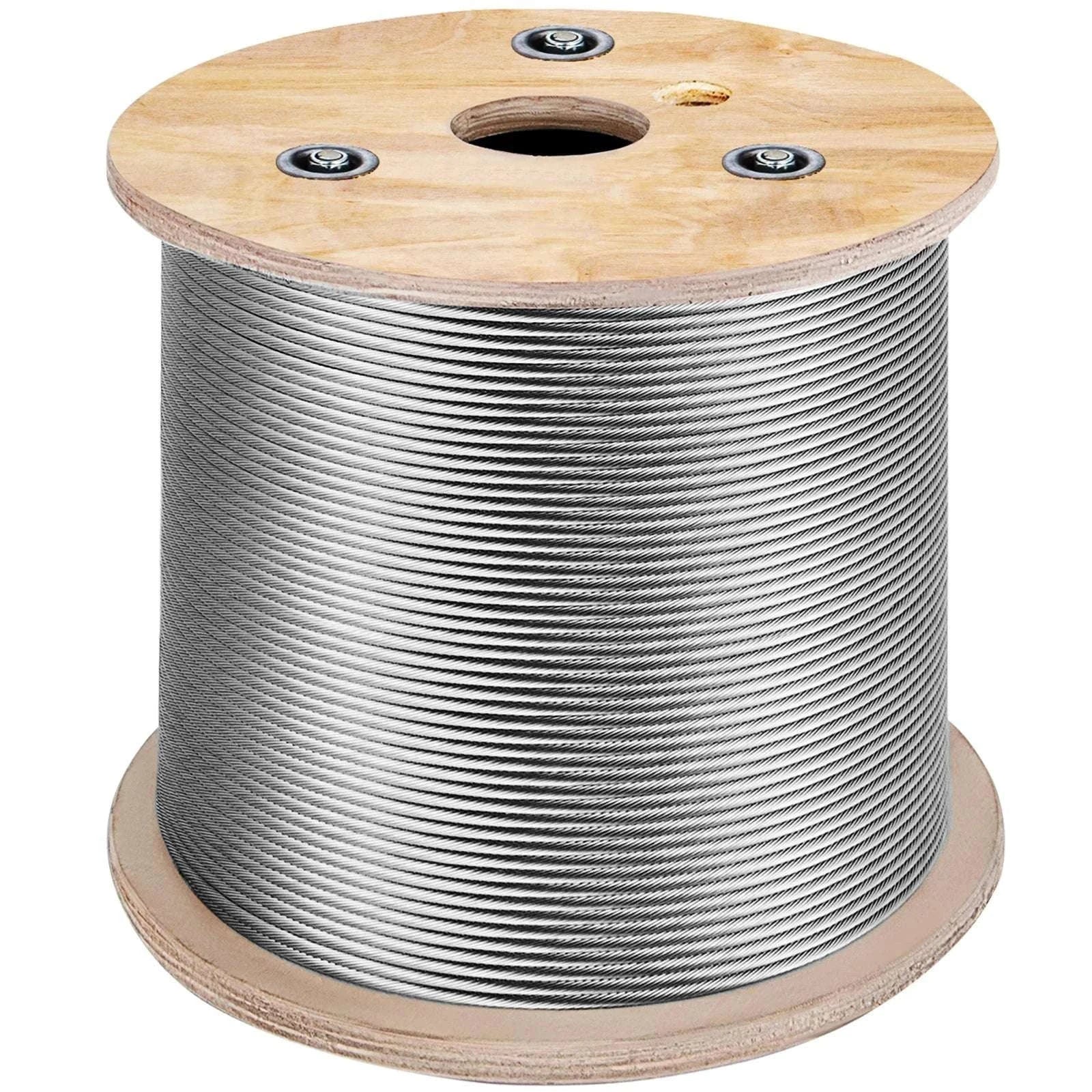 304 Stainless Steel Wire Rope 150m 7x19 Cable 4.76mm Heavy Duty-United States