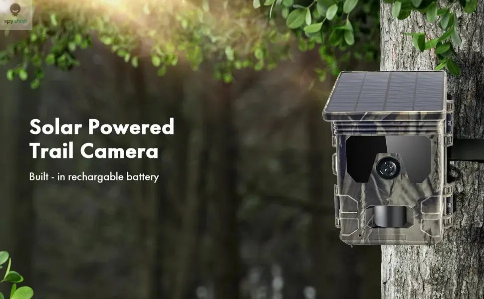 30MP 2K Solar Panel Hunting Camera Infrared Night Vision Monitoring Wildlife Trap Trail Camera Video Photo Recorder Cam 