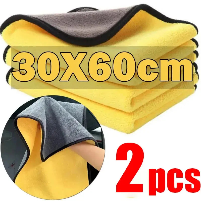 30*30cm Microfiber Car Cleaning Towels Car Wash Drying Cloth Hemming Microfiber Towel Care Wash Cloth Car Detailing Accessories 