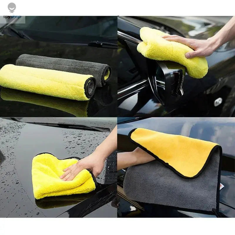 30*30cm Microfiber Car Cleaning Towels Car Wash Drying Cloth Hemming Microfiber Towel Care Wash Cloth Car Detailing Accessories 