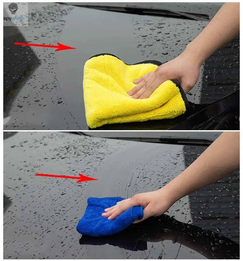 30*30cm Microfiber Car Cleaning Towels Car Wash Drying Cloth Hemming Microfiber Towel Care Wash Cloth Car Detailing Accessories 