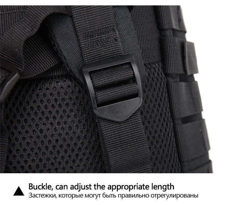 30L/50L Tactical Backpack for Hunting, Hiking and Travel-50L Black
