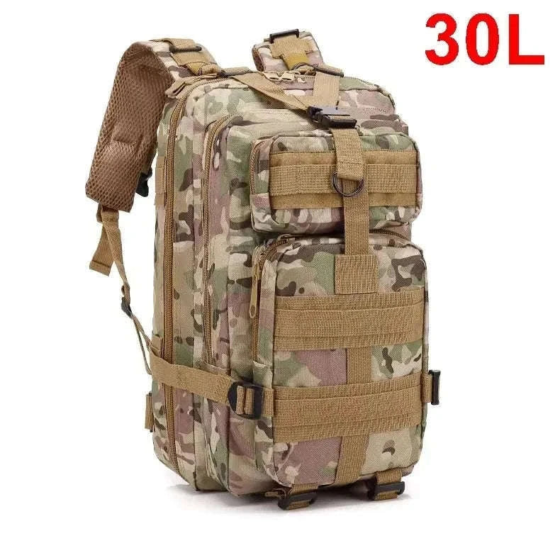 30L/50L Tactical Backpack for Hunting, Hiking and Travel-50L Black