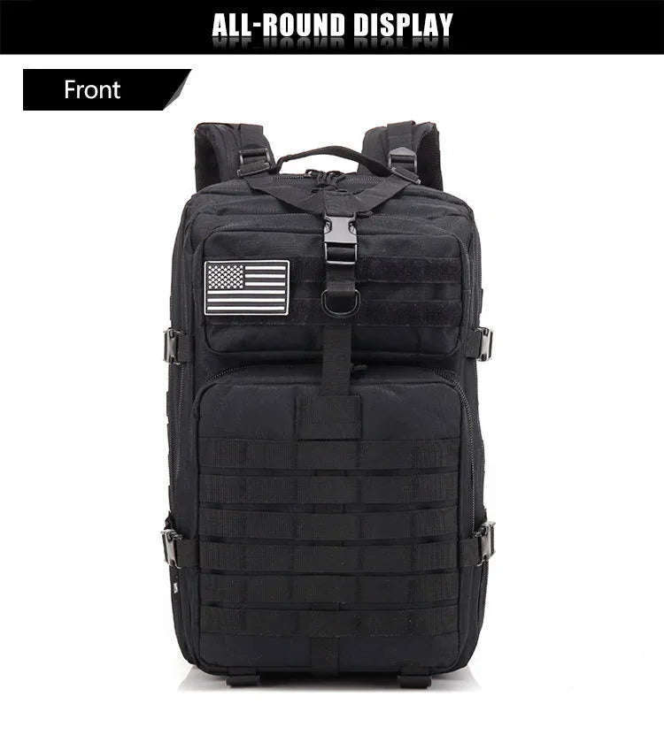 30L/50L Tactical Backpack for Hunting, Hiking and Travel-50L Black