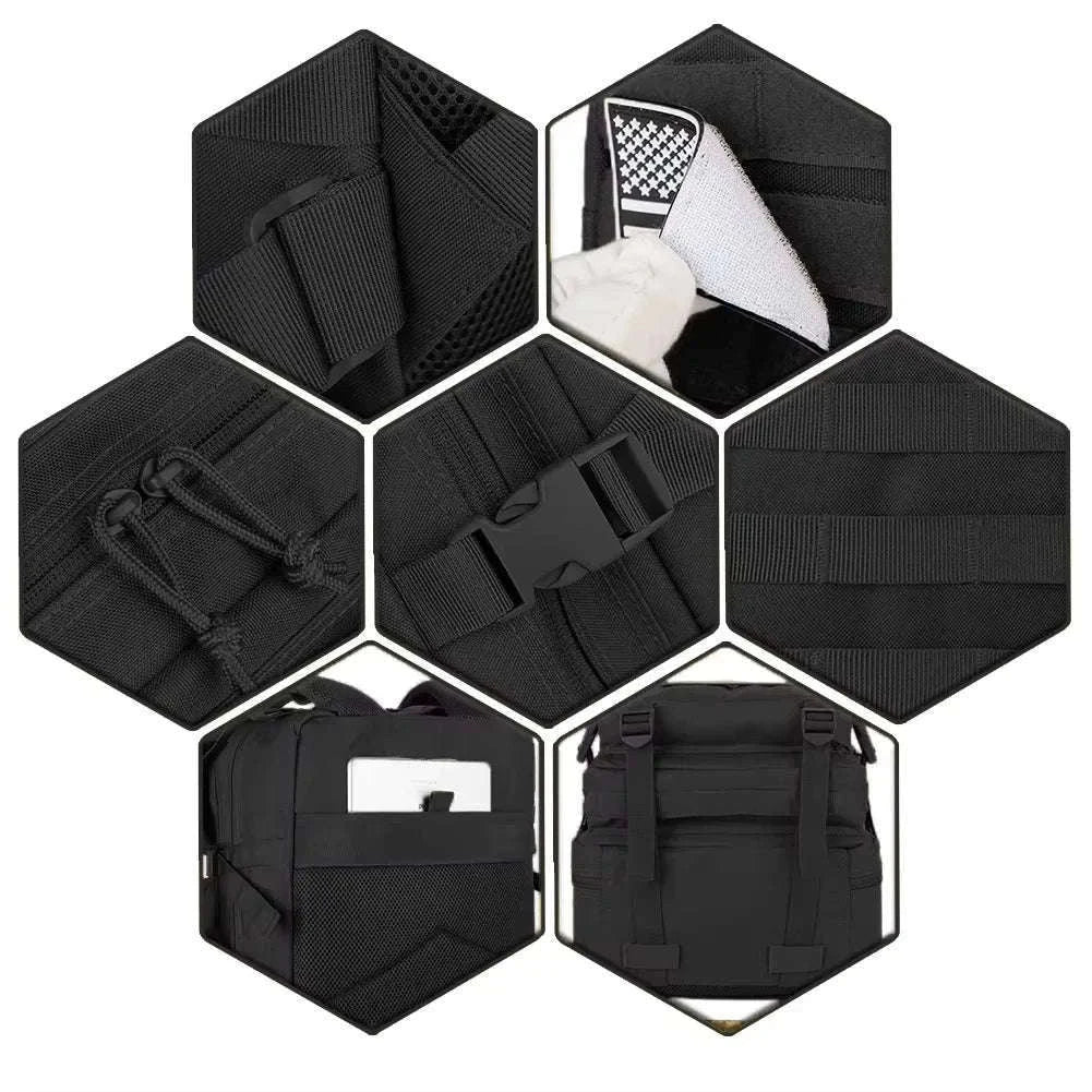 30L/50L Tactical Backpack for Hunting, Hiking and Travel-50L Black