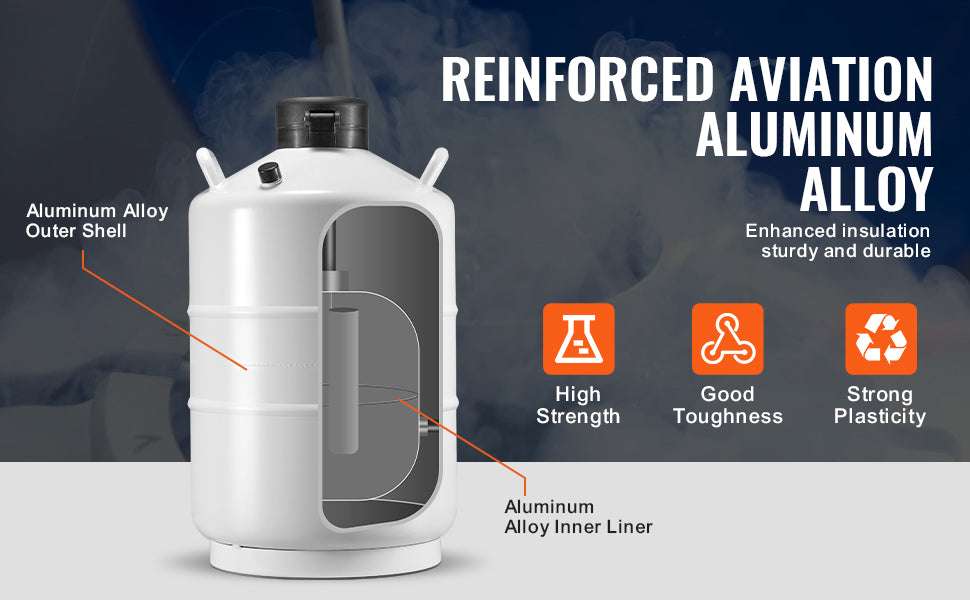 30L Liquid Nitrogen Tank Dewar with Long Storage Time & Canisters-3L / spain