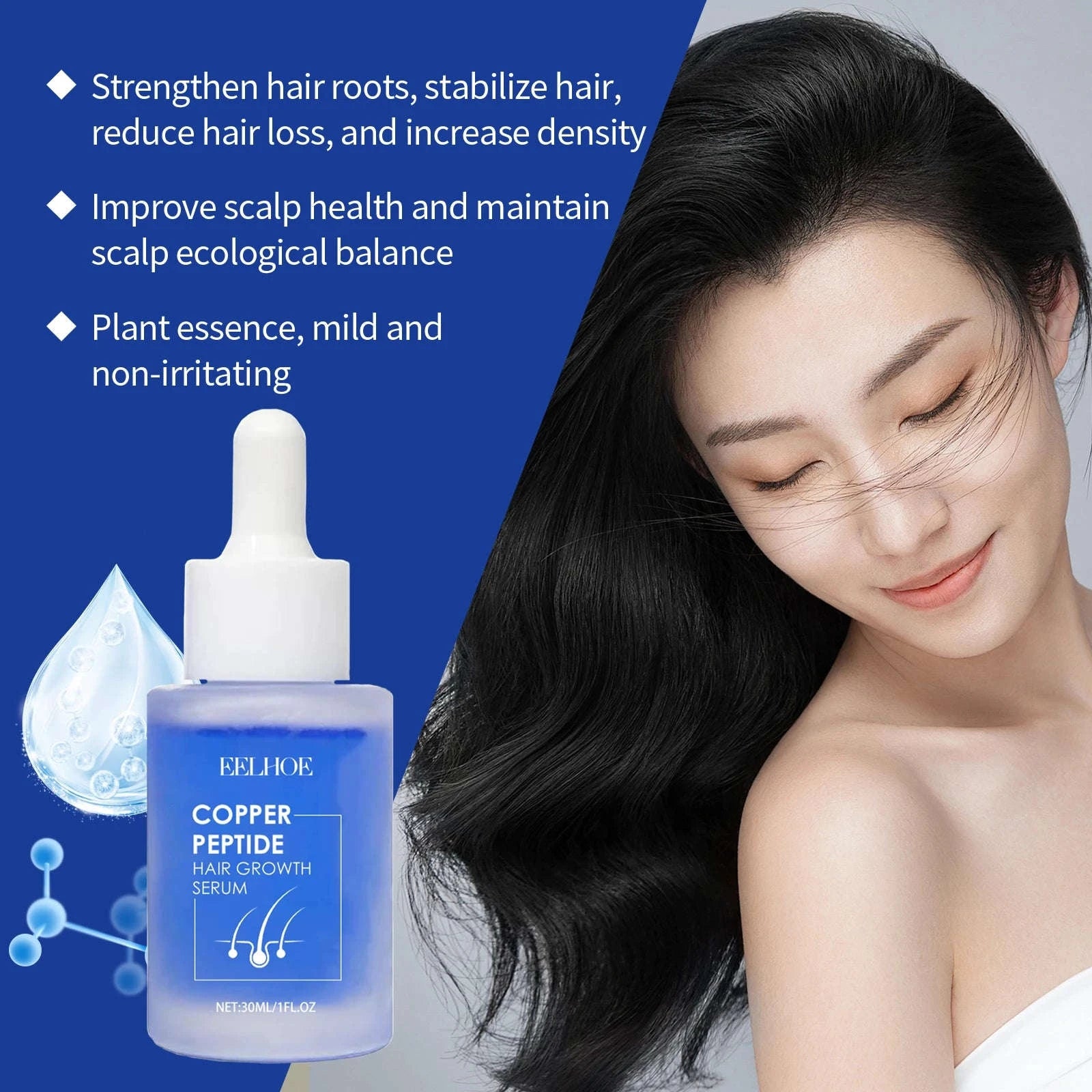 30ml Copper Peptide Hair Serum-2 Pcs / United States