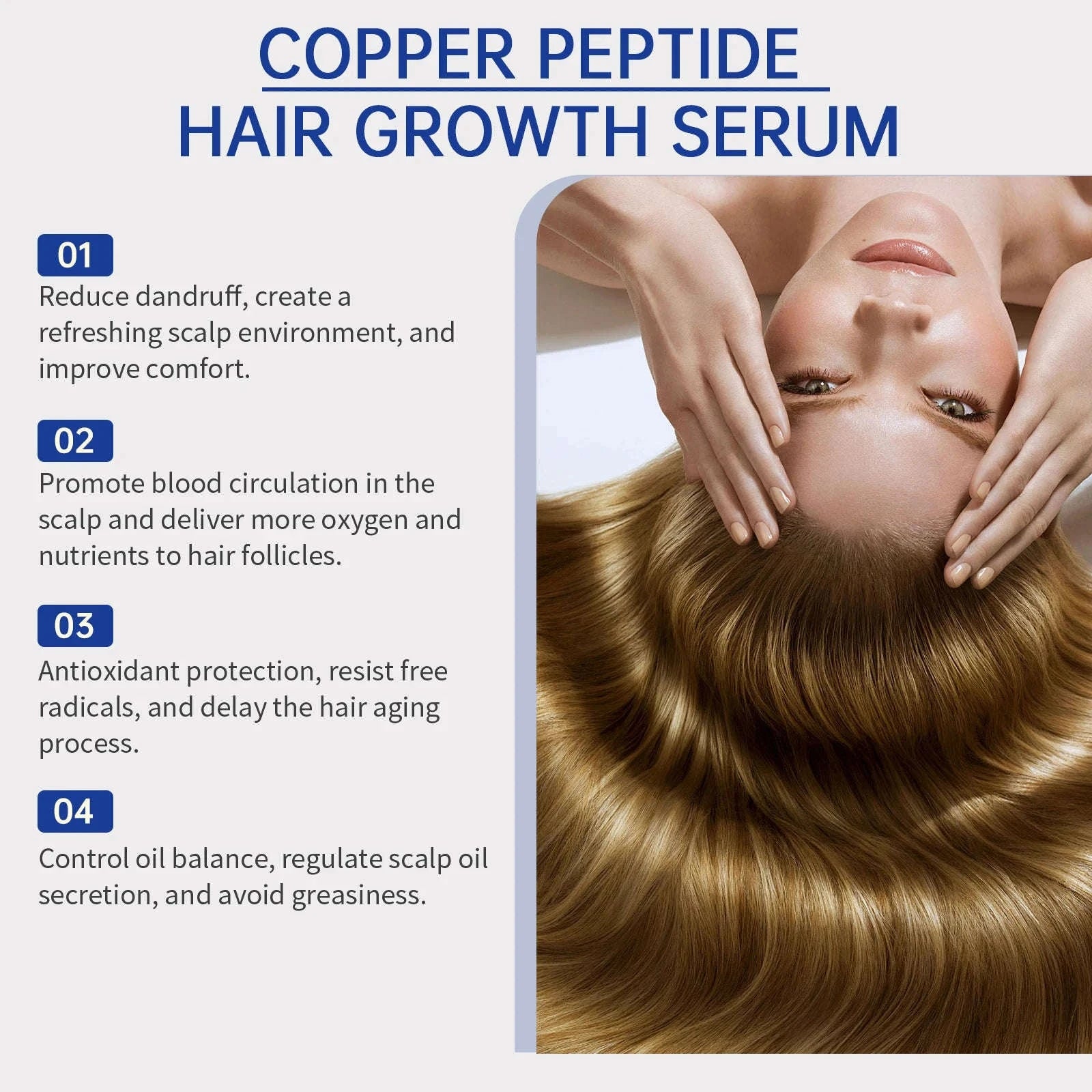 30ml Copper Peptide Hair Serum-2 Pcs / United States