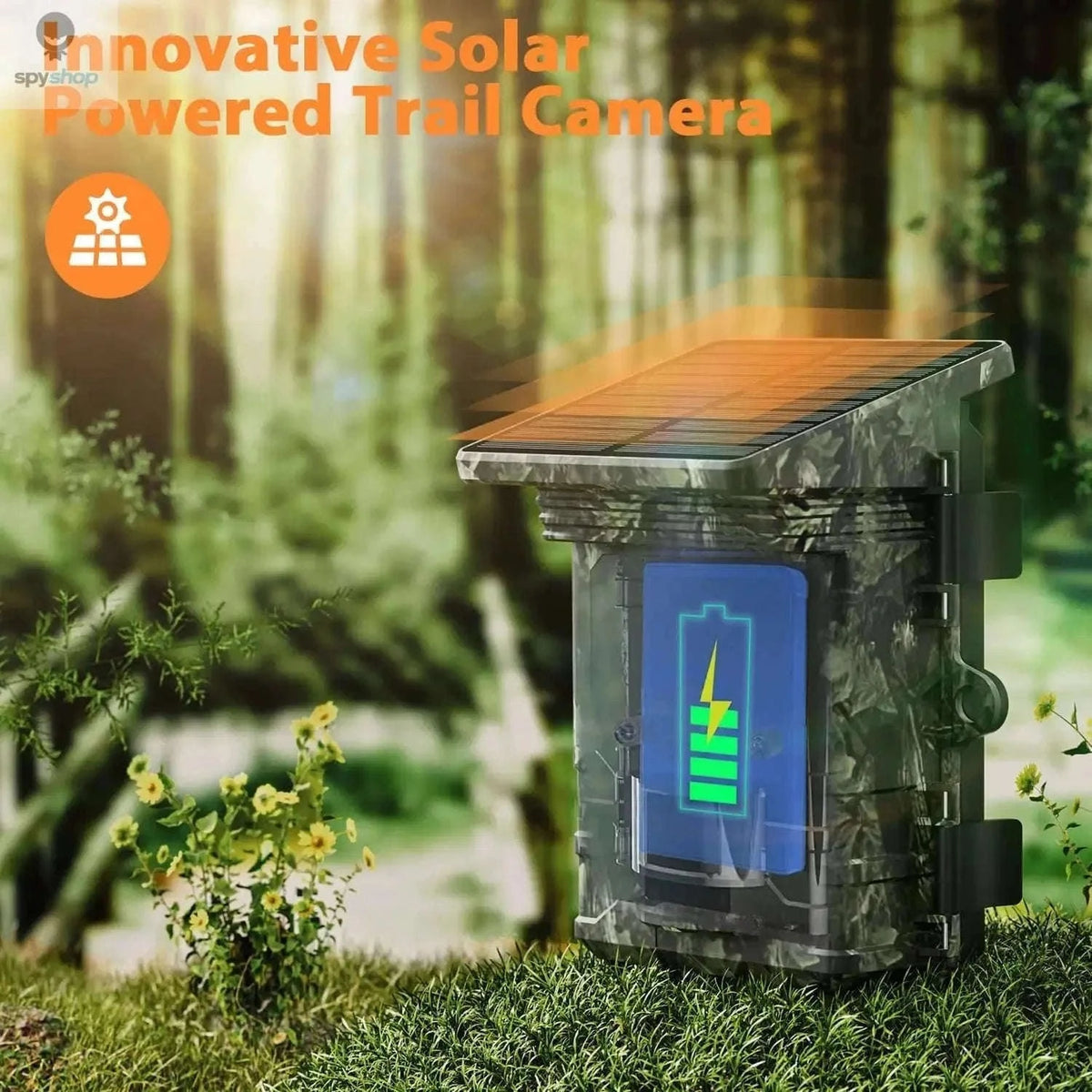 30MP 2K Solar Trail Camera for Wildlife Monitoring-Default Title