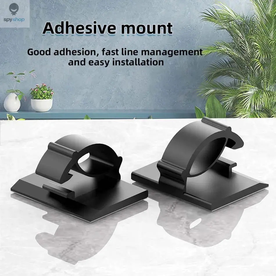 30pcs Cable Organizer Clips Cord Holder Desktop Workstation Wire Manager USB Charging Data Line Bobbin Winder Cable Management Spy-shop.com