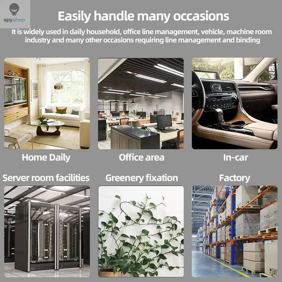 30pcs Cable Organizer Clips-90PCS White