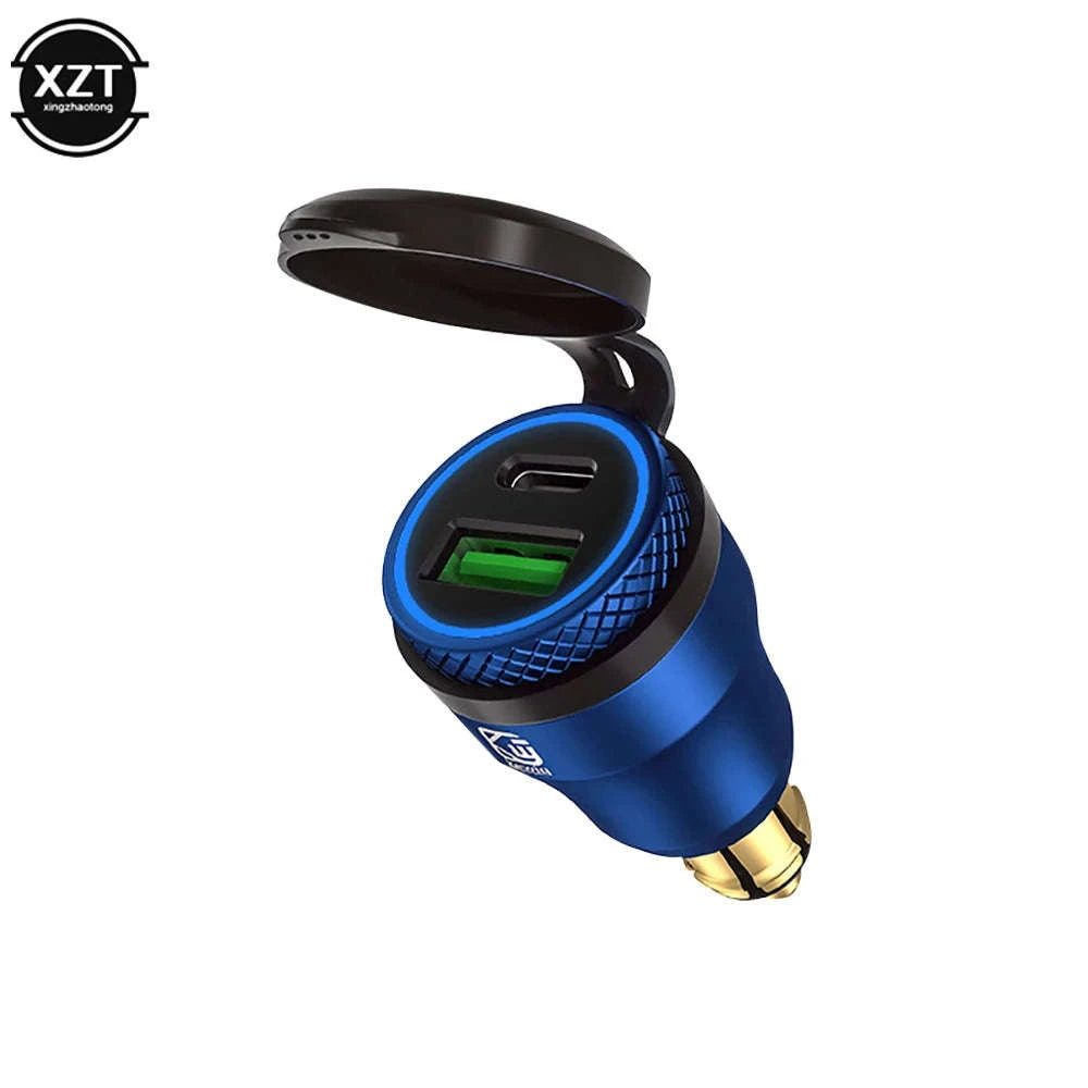 30W Waterproof Motorcycle USB Charger Adapter for DIN Socket-E