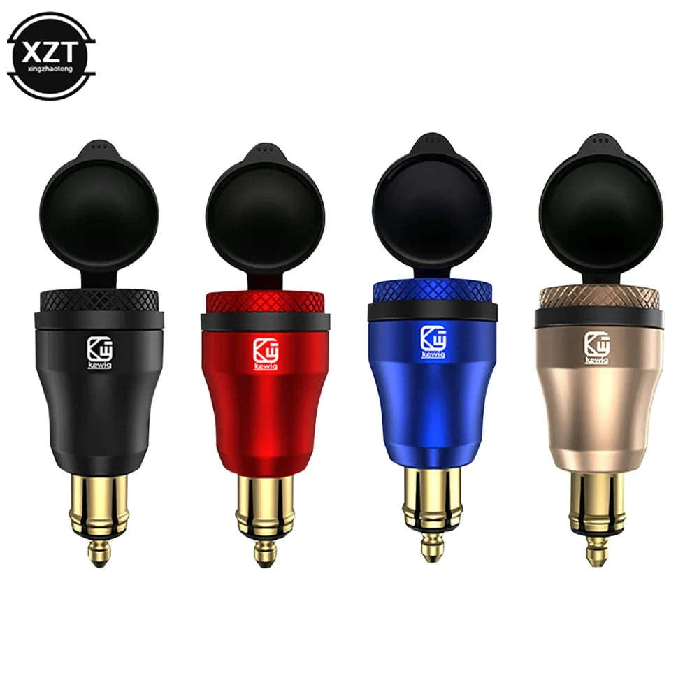 30W Waterproof Motorcycle USB Charger Adapter for DIN Socket-E