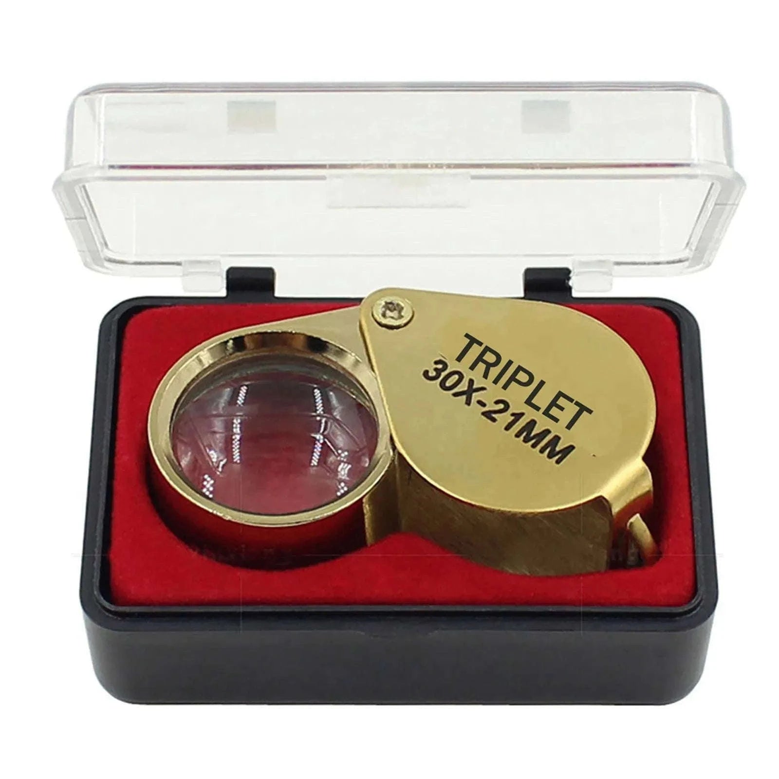 30X Pocket Jewelry Loupe for Jewelry, Coins, Stamps and Watches-Silver