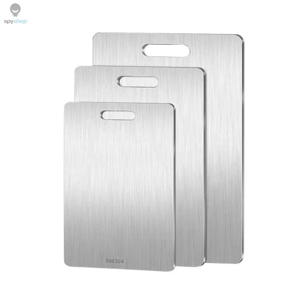316 Stainless Steel Panel and Chopping Board Kitchen Household Thickened Double Sided Cutting Board Block Kneading Dough Board Spy-shop.com