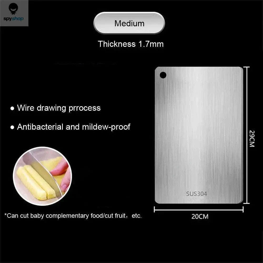 316 Stainless Steel Cutting Board for Cleaner, Easier Prep-29x20cm