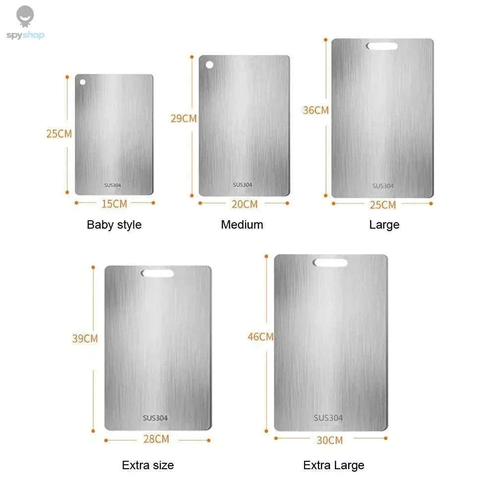 316 Stainless Steel Cutting Board for Cleaner, Easier Prep-29x20cm