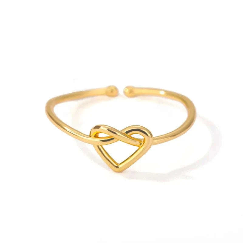 316L Stainless Steel Gold Ring for Women and Couples-JZ3111P-4 / Diameter 17mm / Gold color