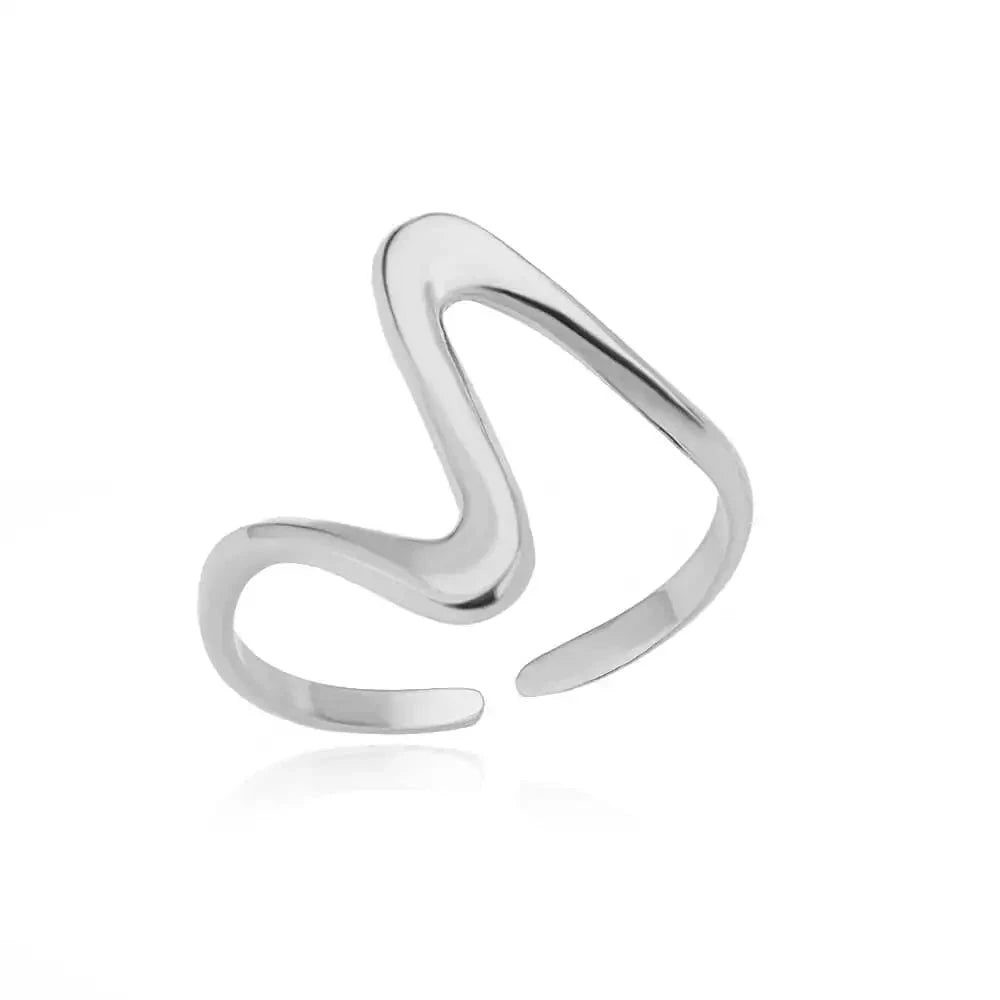 316L Stainless Steel Gold Ring for Women and Couples-JZ3111P-4 / Diameter 17mm / Gold color