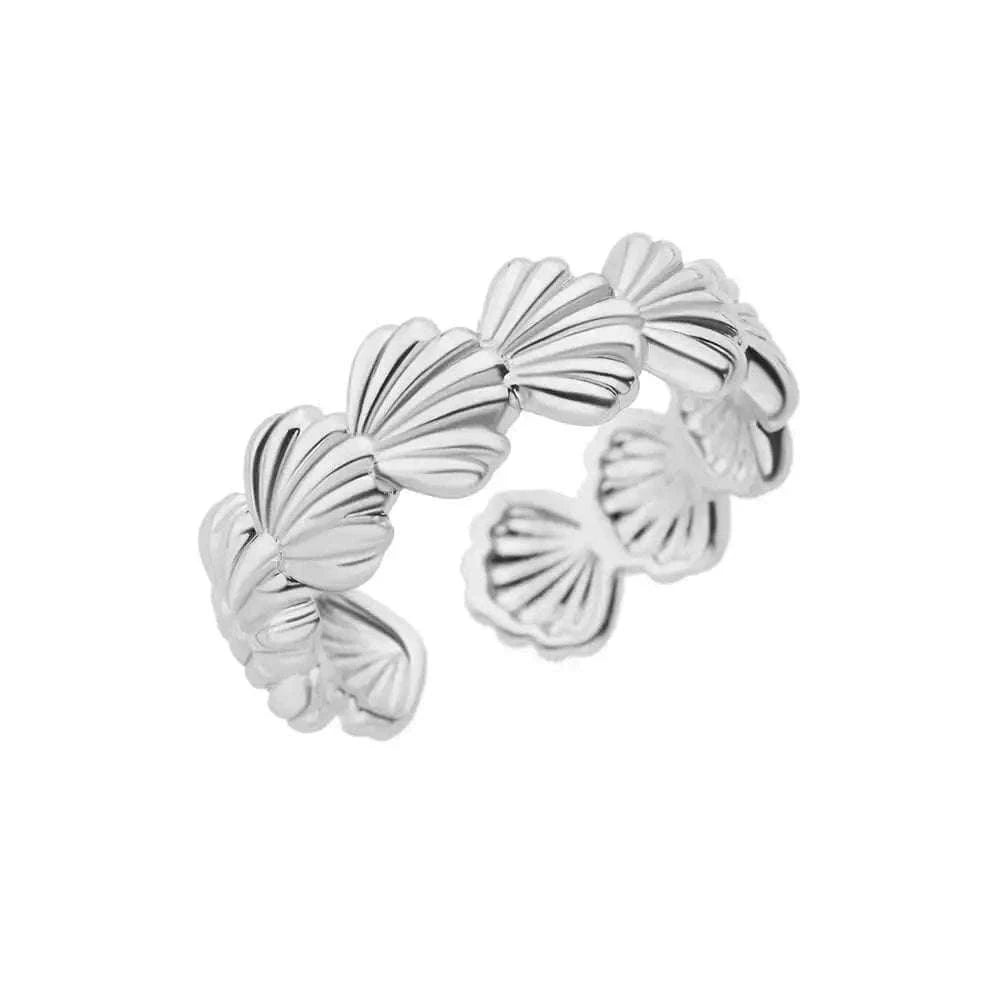 316L Stainless Steel Gold Ring for Women and Couples-JZ3111P-4 / Diameter 17mm / Gold color