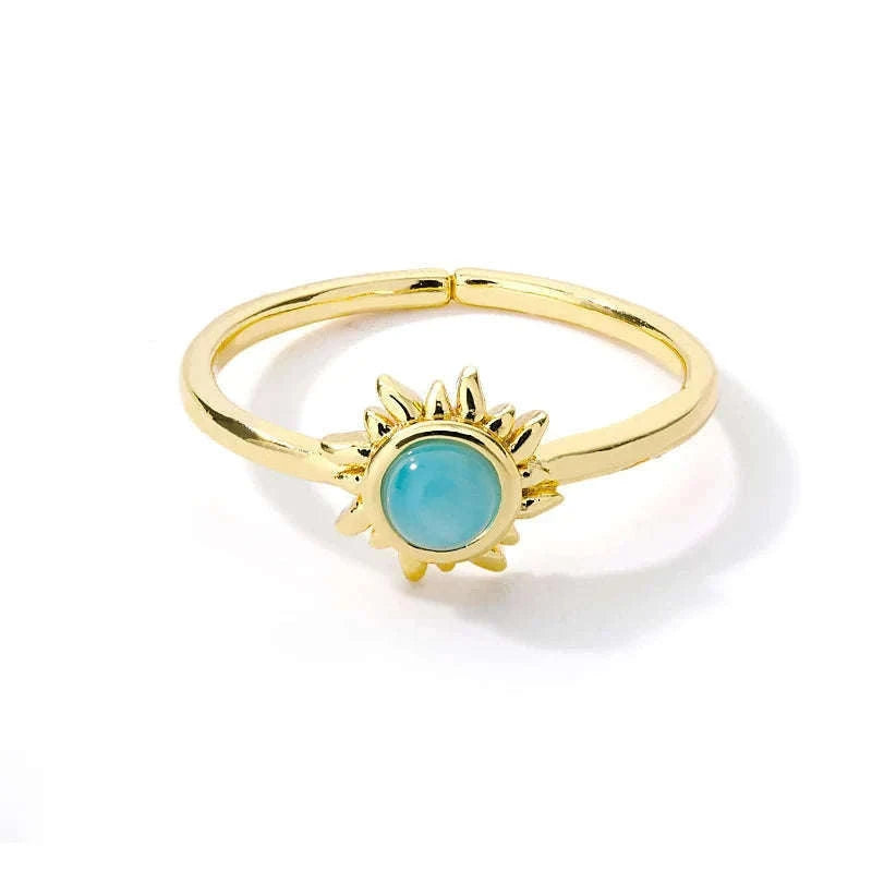 316L Stainless Steel Gold Ring for Women and Couples-JZ3111P-4 / Diameter 17mm / Gold color