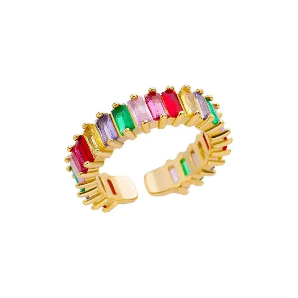 316L Stainless Steel Gold Ring for Women and Couples-JZ3111P-4 / Diameter 17mm / Gold color