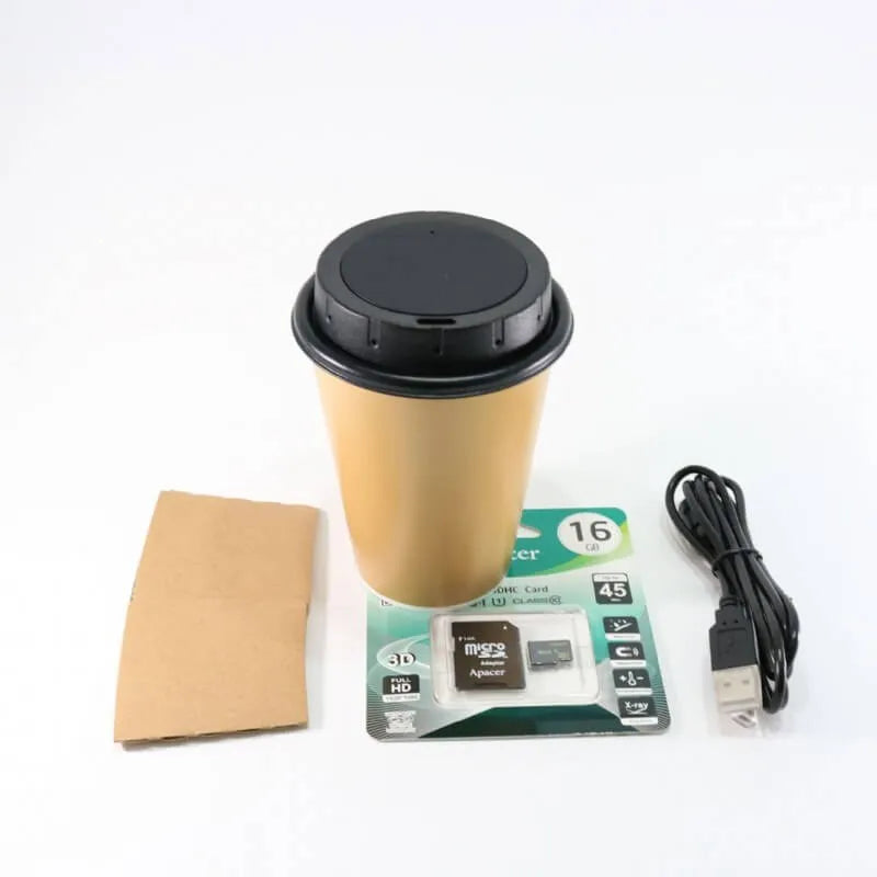 LawMate Coffee Cup Hidden Camera with WiFi 1080P DVR PV-CC10W