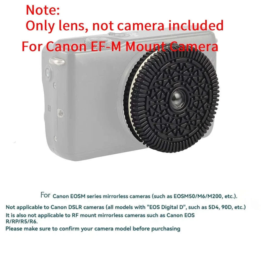 32mm F10 Free Focus Pancake Lens for Mirrorless Cameras-FX-Mount Black