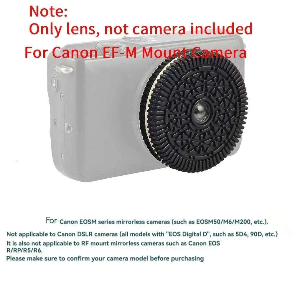 32mm F10 Free Focus Pancake Lens for Mirrorless Cameras-FX-Mount Black