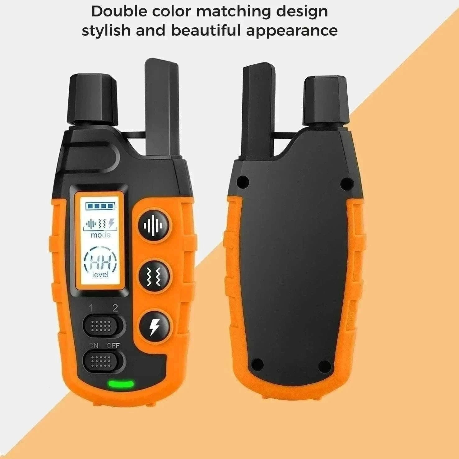 3300ft Remote Dog Training Collar Waterproof with Vibration, Beep & Shock-For 2 Dogs