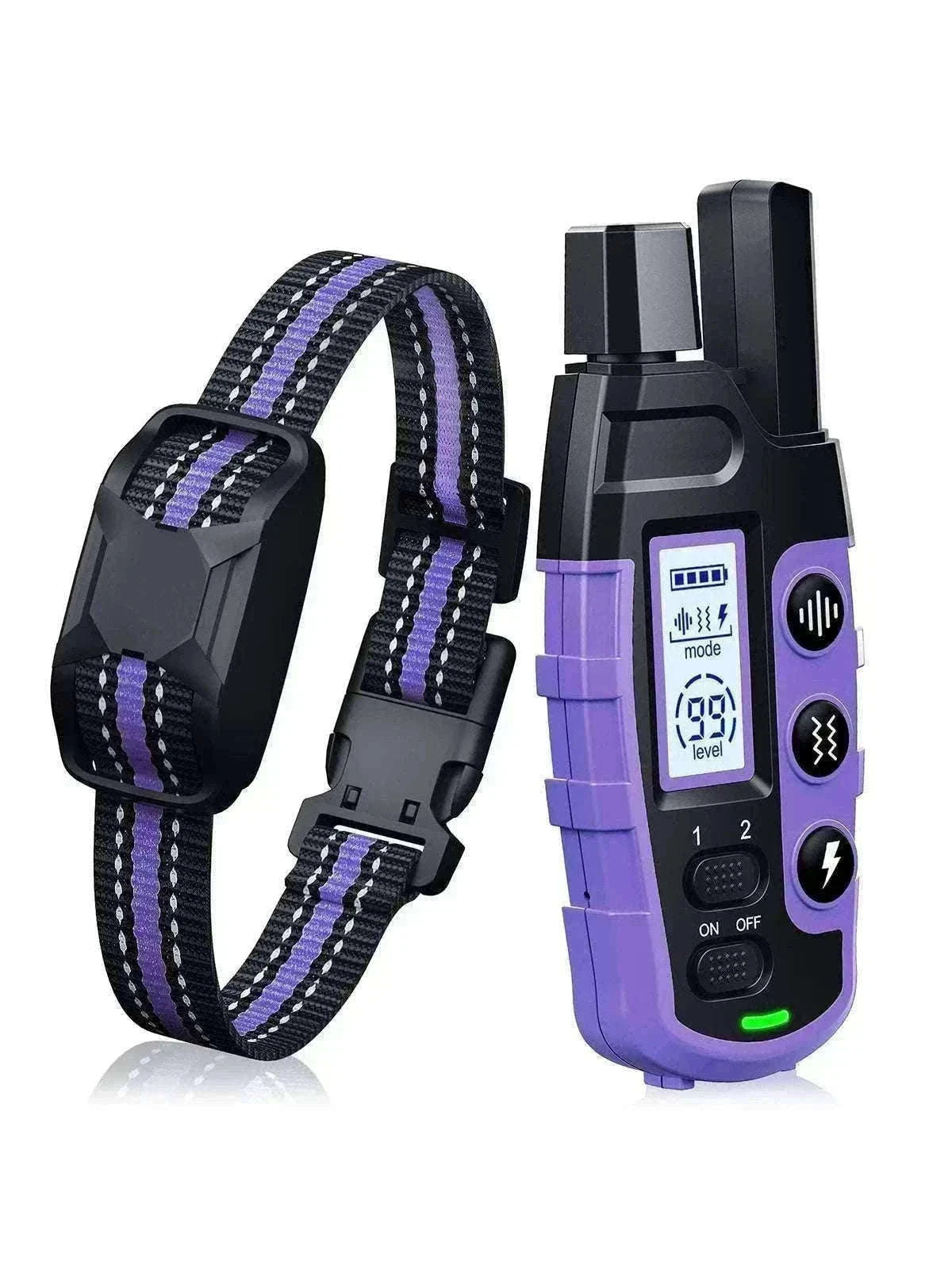 3300ft Remote Dog Training Collar Waterproof with Vibration, Beep & Shock-For 2 Dogs