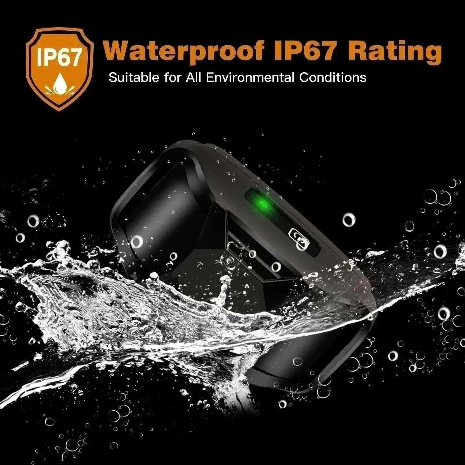 3300ft Remote Dog Training Collar Waterproof with Vibration, Beep & Shock-For 2 Dogs