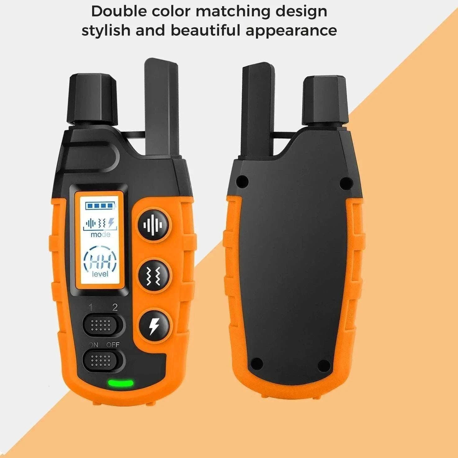 3300ft Remote Dog Training Collar Waterproof with Vibration, Beep & Shock-For 2 Dogs