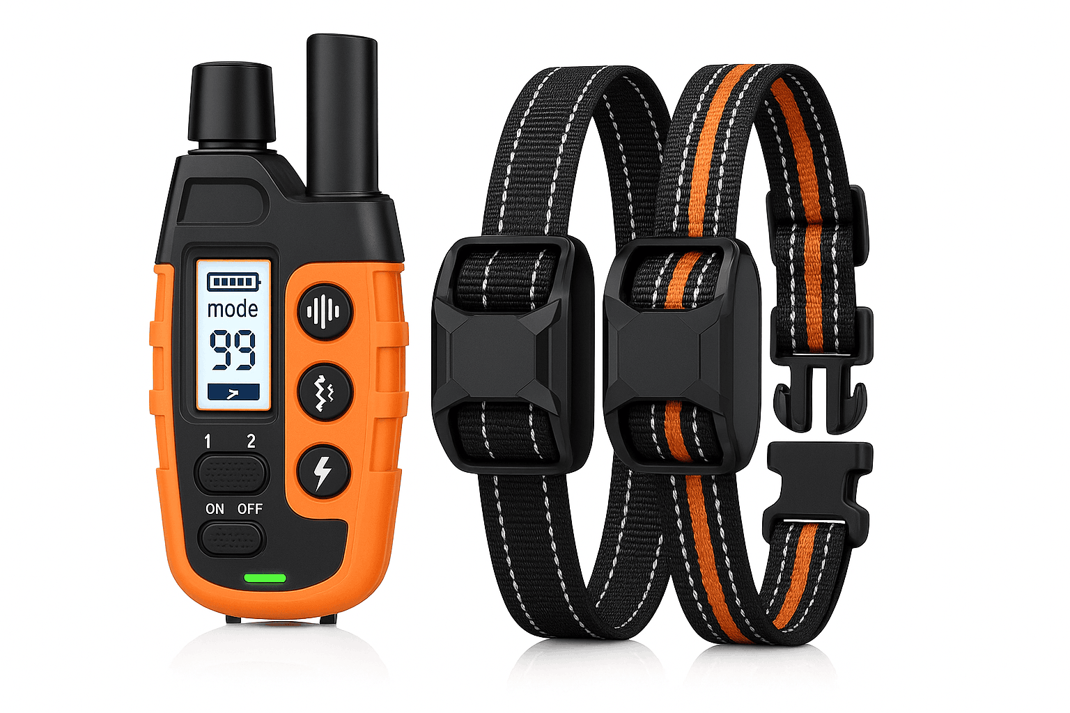 3300ft Remote Dog Training Collar Waterproof with Vibration, Beep & Shock-For 2 Dogs