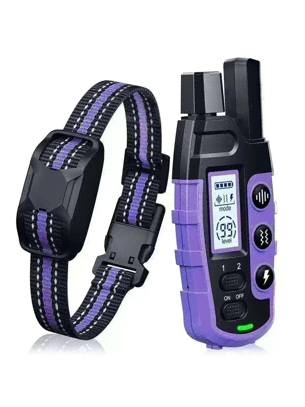 3300ft Remote Dog Training Collar Waterproof with Vibration, Beep & Shock-For 2 Dogs