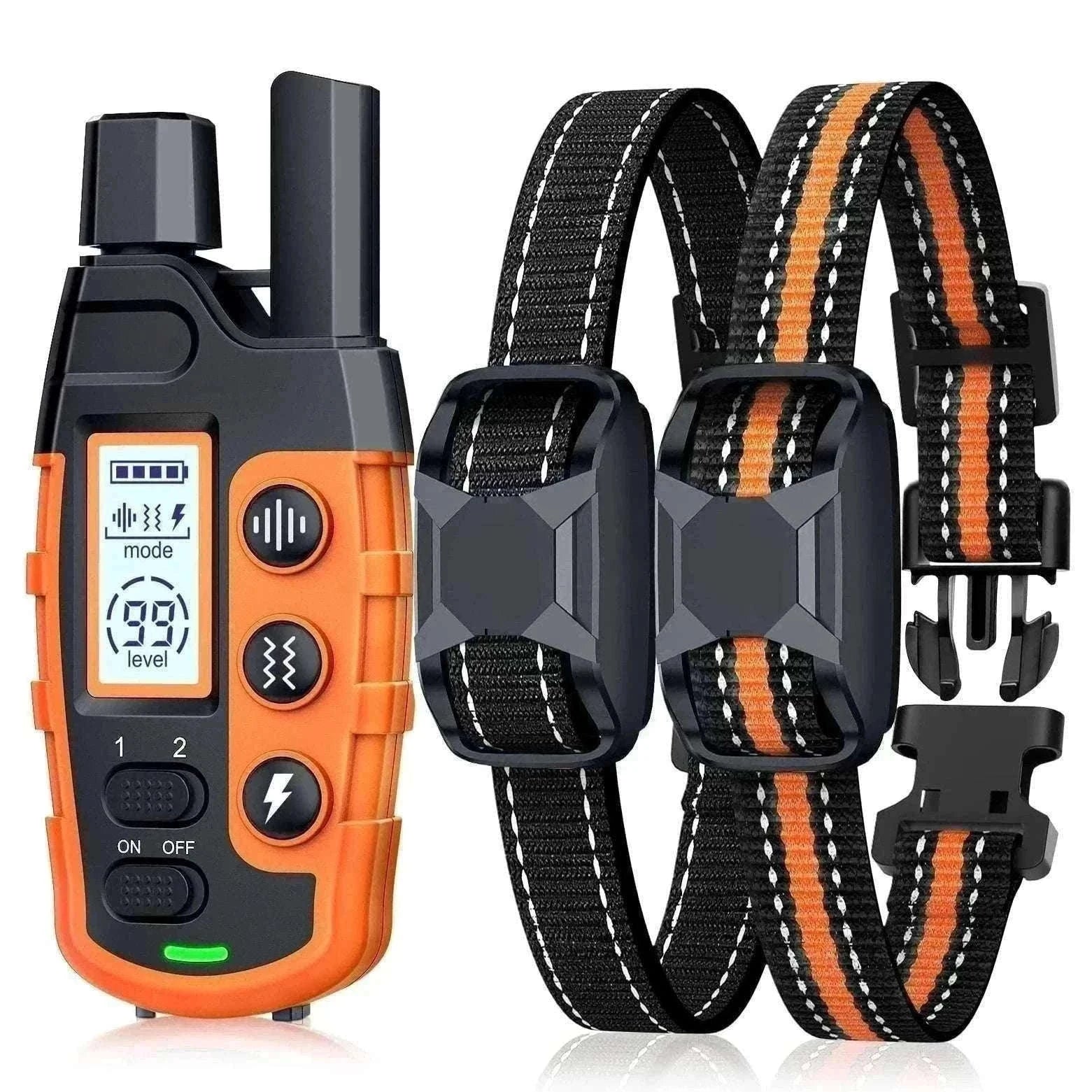 3300ft Remote Dog Training Collar Waterproof with Vibration, Beep & Shock-For 2 Dogs